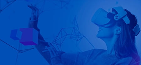 VR&AR_Promo.jpg umbrella sitting holding man blue light wearing laptop table standing street