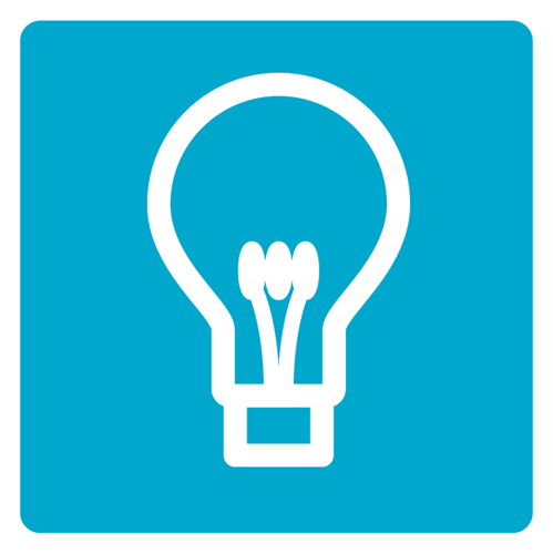 nRF Blinky_white outline.png White lightbulb icon on blue background