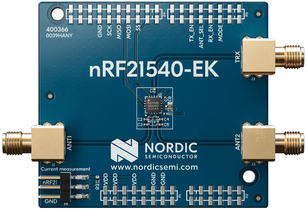 nRF21540 EK Top View Vertical