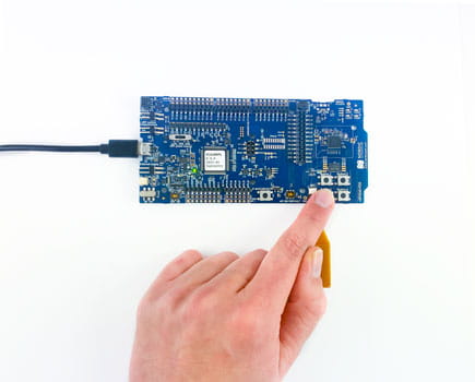 nRF5340 PDK: Fig 5 - Touch buttons