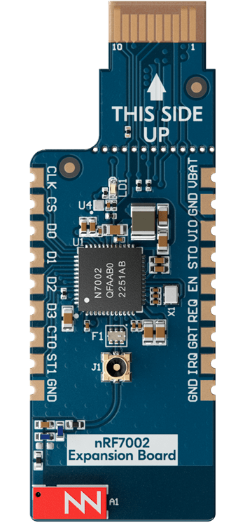 nRF7002 Expansion board 0.9.0_Front prod page.png nRF7002 Expansion board