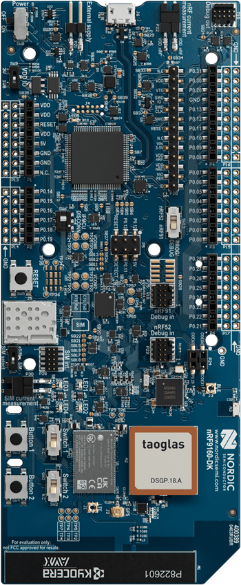 nRF59160-DK-prod page.png a circuit board